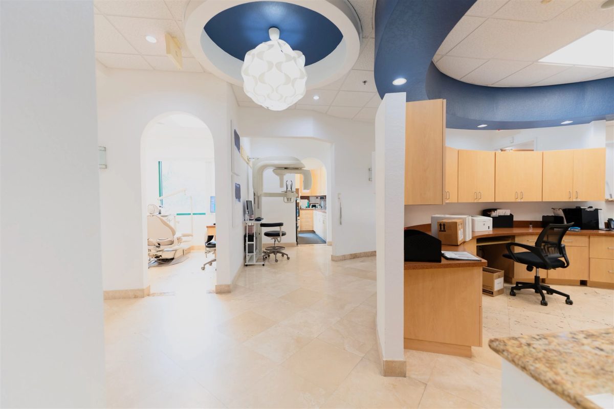 Reception area at Coastline Dental Implants